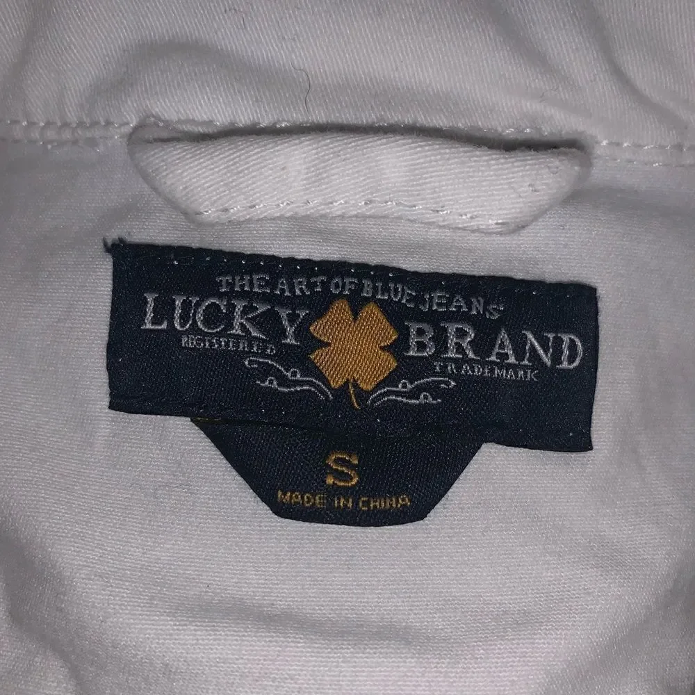 Lucky Brand white vest size s